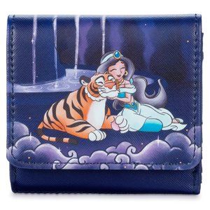 LOUNGEFLY Disney Aladdin Jasmine Castle Series Kisslock Wallet NWT